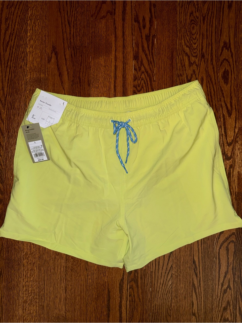 Goodfellow & Co Neon Yellow Elastic Waistband Shorts